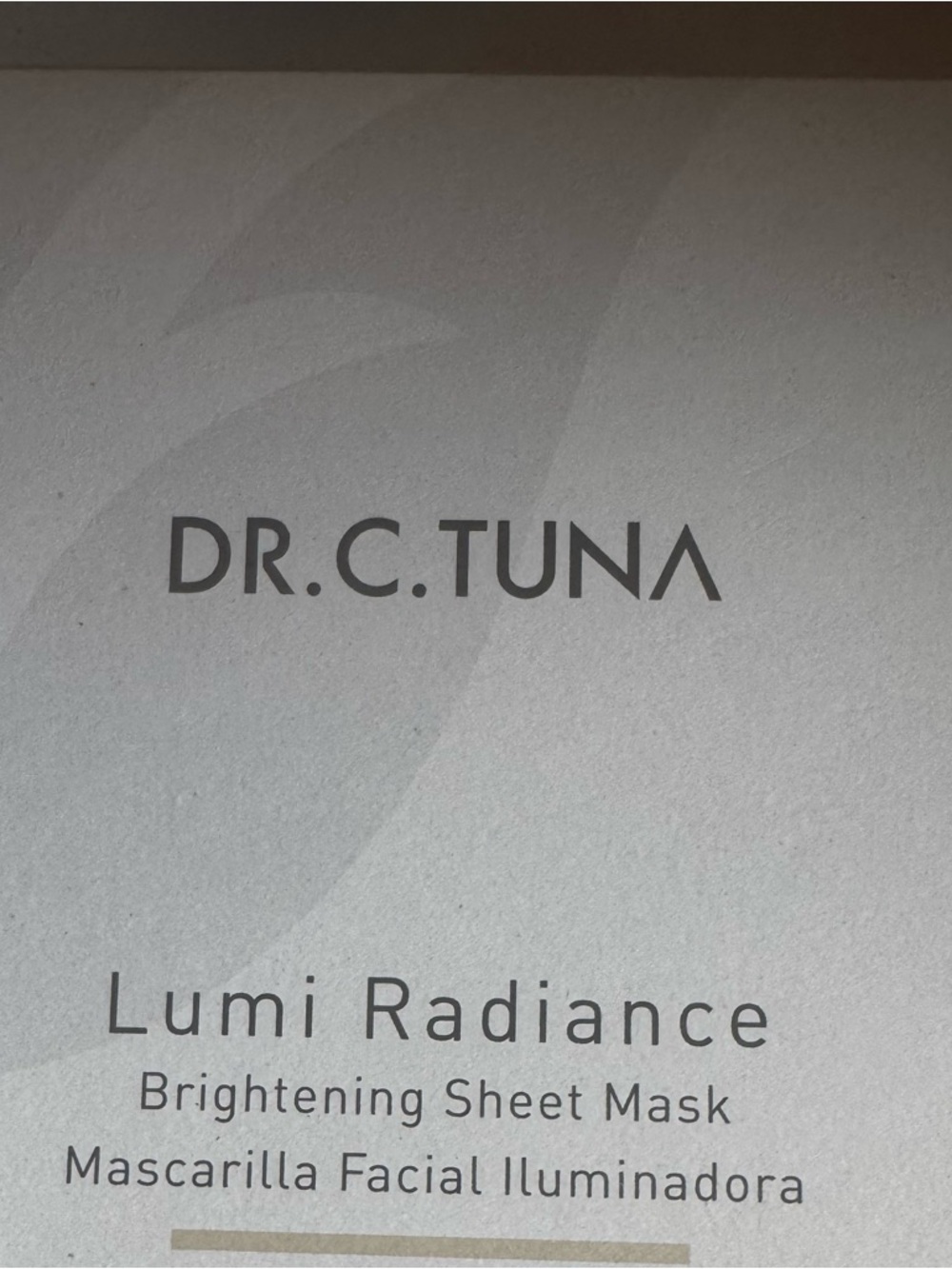 Dr. C. Tuna Lumi Radiance Brightening Sheet Mask - White